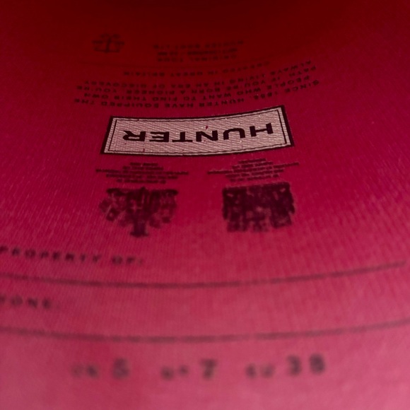 Original HUNTER tall boots in HOT Pink size 7/EU 38 - Picture 6 of 7